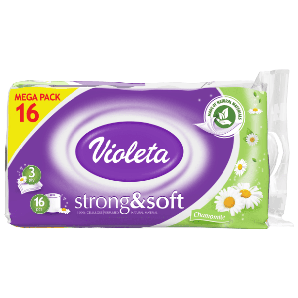  Toalet papir VIOLETA kamilica 3sloja 16kom