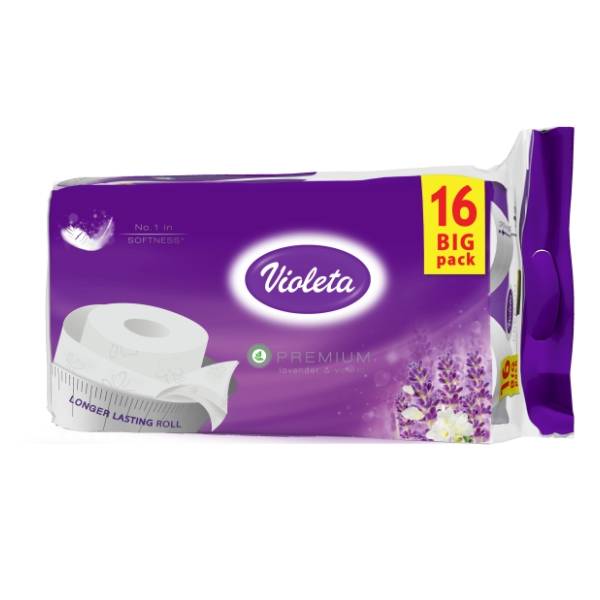 Toalet papir VIOLETA premium lavanda 16kom