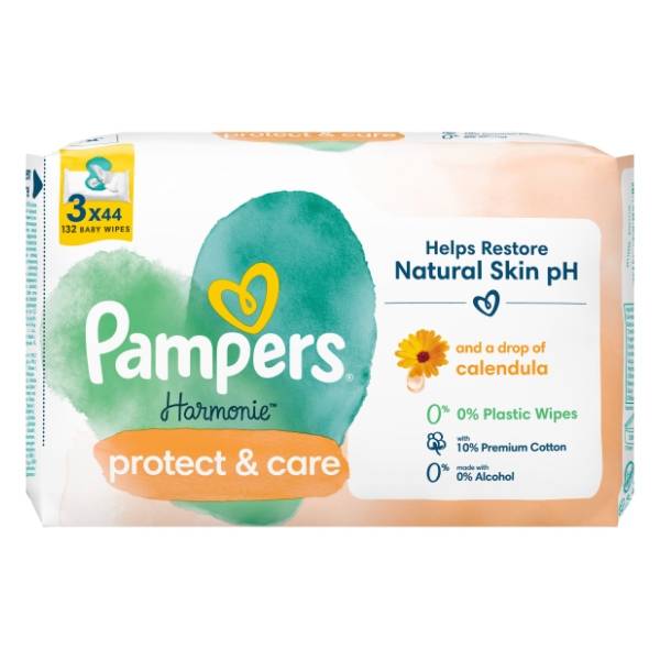 Vlažne maramice PAMPERS baby calendula 3x44kom