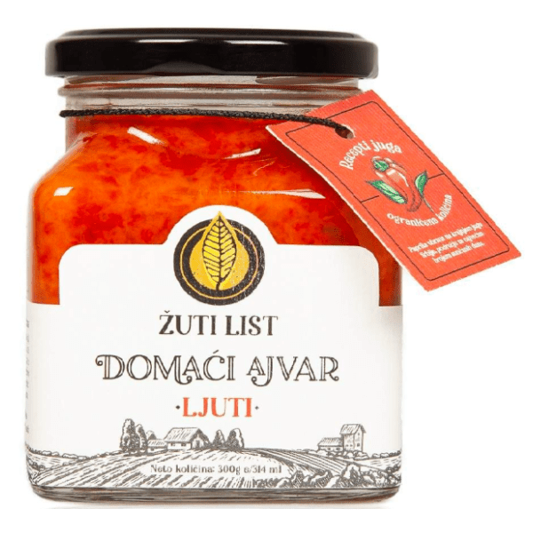 Ajvar ŽUTI LIST domaći ljuti 300g