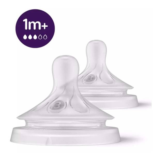 AVENT Natural Response silikonska cucla spor protok (1m+)