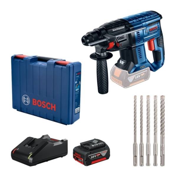 BOSCH GBH 180-LI 18V; 1x4,0 Ah + 5-delni set SDS plus 5x burgija