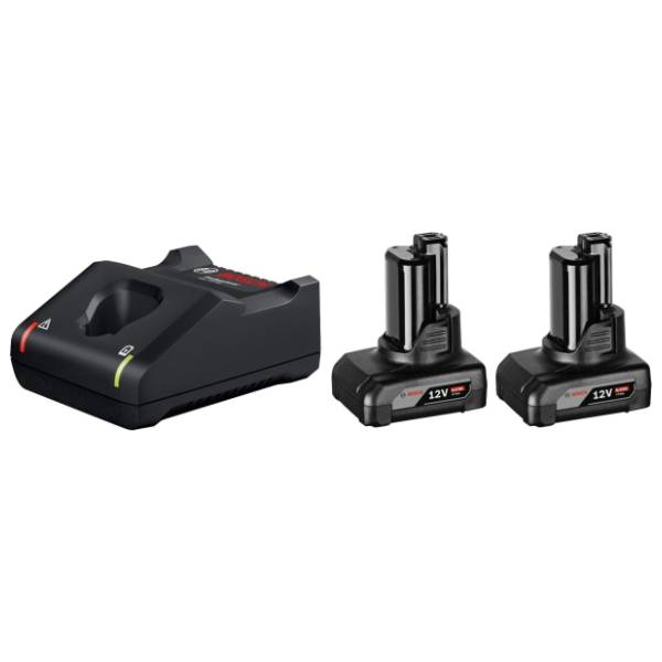 BOSCH starter set 2 x akumulator GBA 12V 6,0 Ah + punjač GAL 12V-40