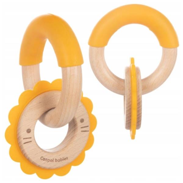 CANPOL BABIES glodalica Lavić Wood silicon