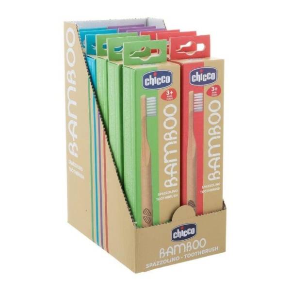 CHICCO četkica za zube bamboo 3g+ 1kom