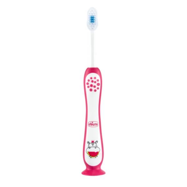 CHICCO dečija četkica za zube hippo 3-6g 1kom