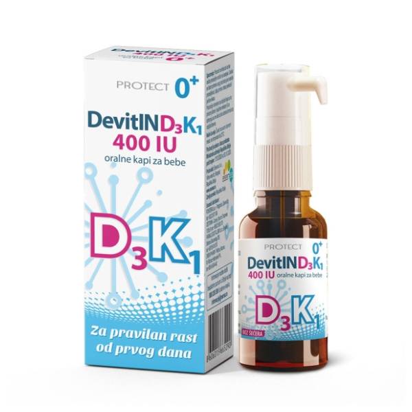 DEVITIN D3K1 oralne kapi za bebe 10ml	