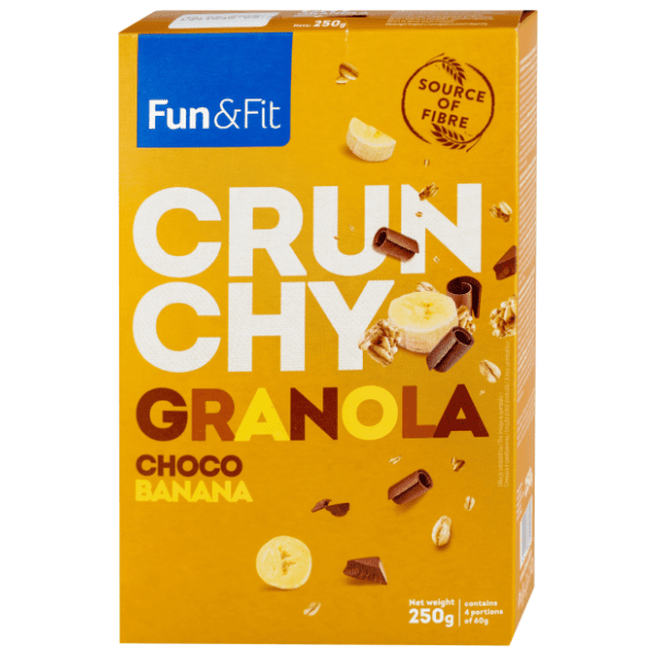 FUN&FIT granola crunchy choco banana 250g