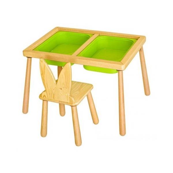 HANAH HOME dečiji sto i stolica green