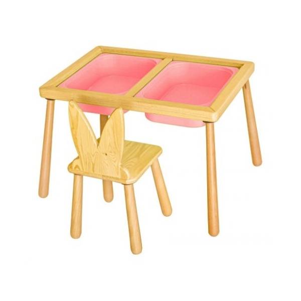 HANAH HOME dečiji sto i stolica pink