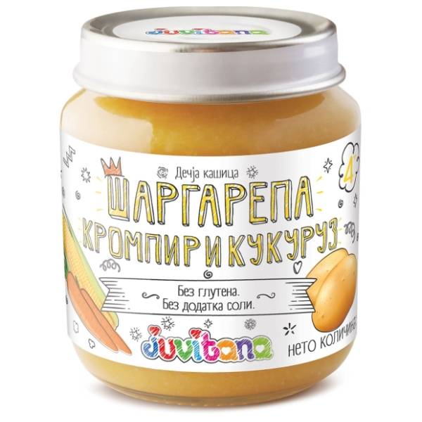JUVITANA kašica šargarepa krompir i kukuruz 128g
