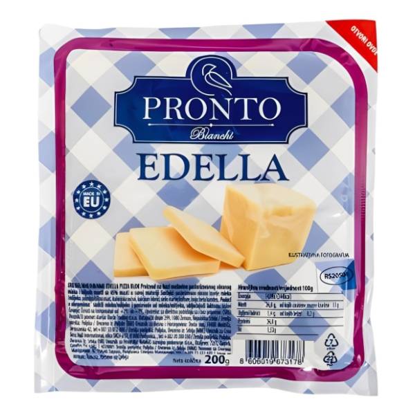 Kačkavalj PRONTO Edela pizza blok 200g