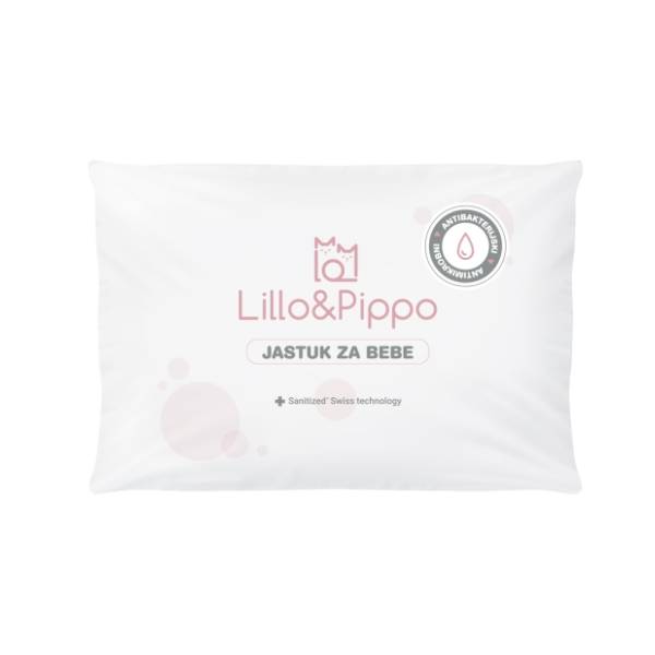 LILLO & PIPPO antibakterijski jastuk za bebe 40 x 60 cm