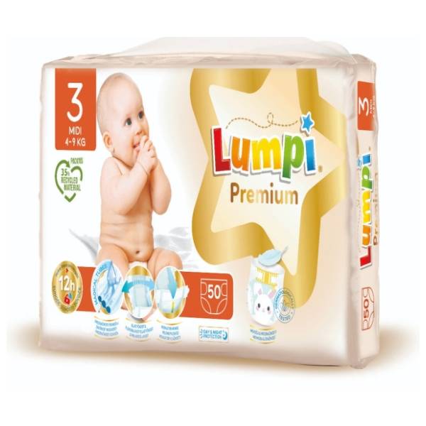 LUMPI pelene premium 3 midi 50kom