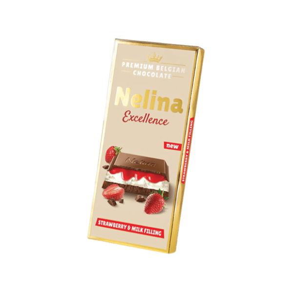 Mlečna čokolada NELINA excellence jagoda 85g