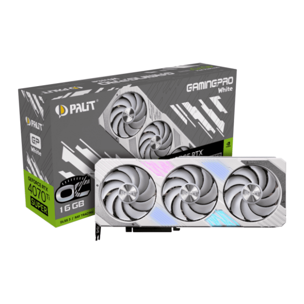 PALIT nVidia GeForce RTX 4070 Ti SUPER GamingPro White OC 16GB GDDR6X 256-bit grafička kartica