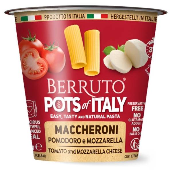 Pasta cup MACCHERONCINI paradajz mozzarela 70g
