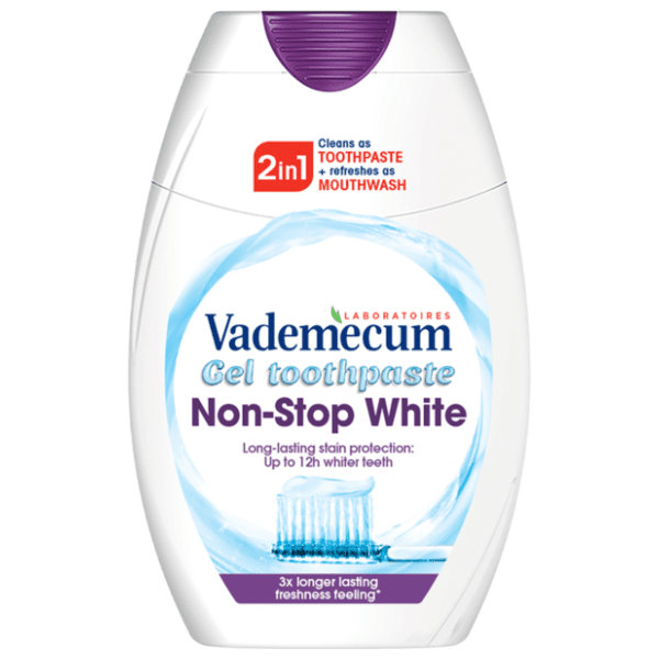 Pasta za zube VADEMECUM 2u1 Non stop white 75ml