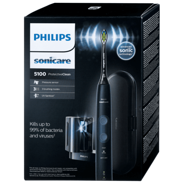 PHILIPS Sonicare protective clean 5100 električna četkica crna