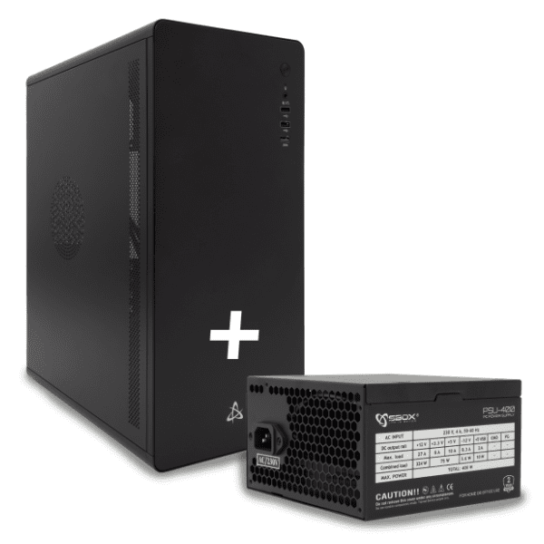 S BOX kućište PCC 500 + PSU 400 Black