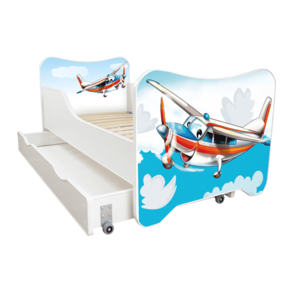 TOP BEDS Happy kitty krevet sa fiokom Plane 80 x 160 cm