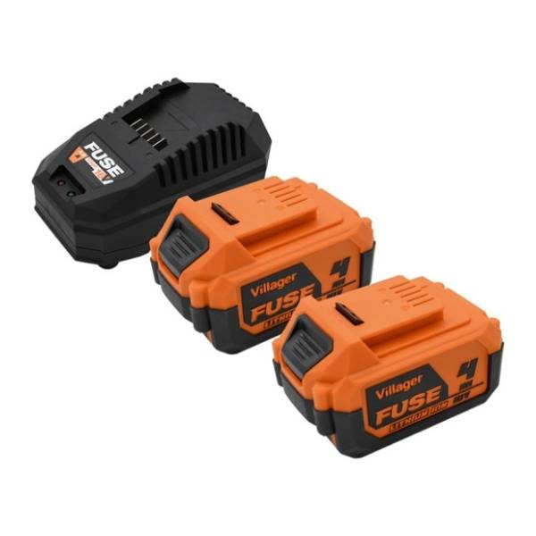 VILLAGER Fuse 18 V set 2x4 Ah baterija i 4.5 A punjač
