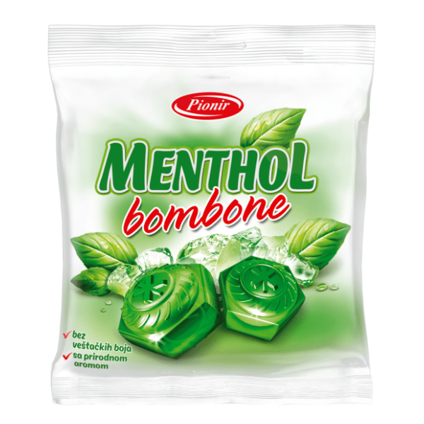 Bombone PIONIR Menthol 100g