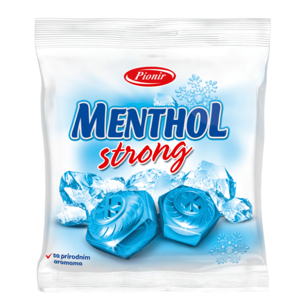 Bombone PIONIR Menthol strong 100g