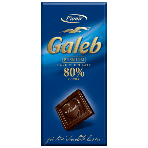 Čokolada PIONIR Galeb crna 80% 100g