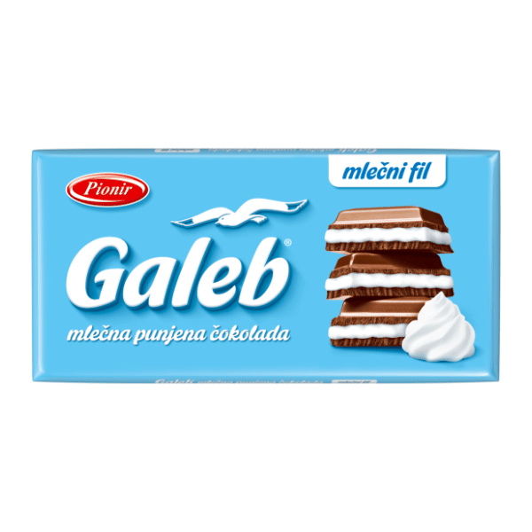 Čokolada PIONIR Galeb mlečna punjena 80g