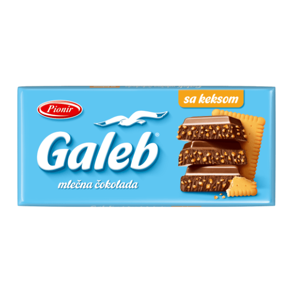 Čokolada PIONIR Galeb sa keksom 170g