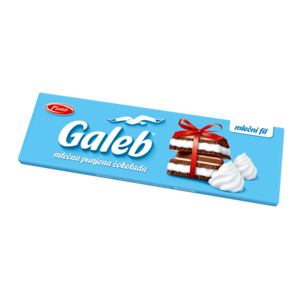 Čokolada PIONIR Galeb sa mlečnim filom 250g