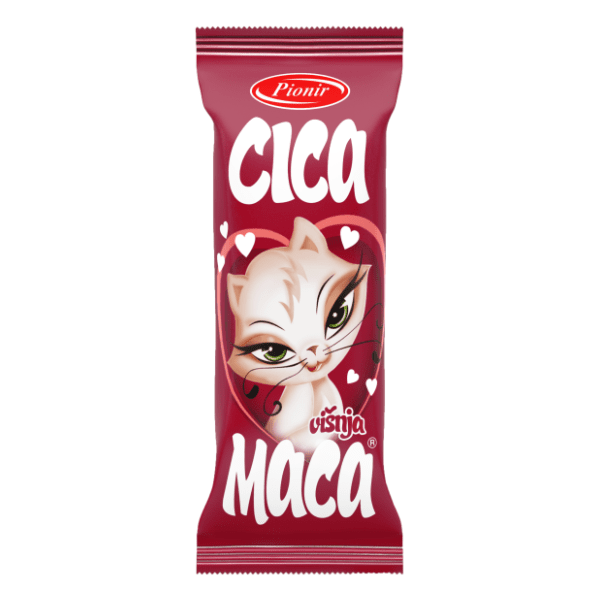 Čokoladica PIONIR Cica maca višnja 30g