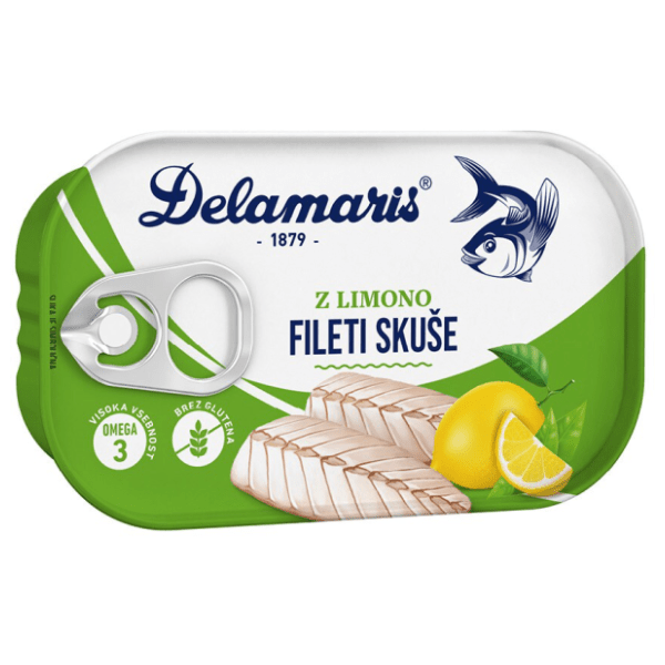 DELAMARIS fileti skuše sa limunom 125g