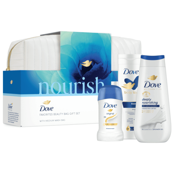 DOVE set Nourish (gel za tuširanje, losion za telo i stik)