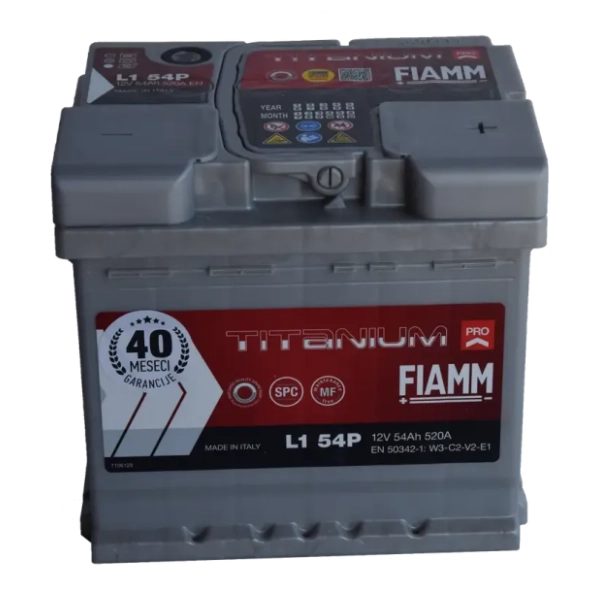 FIAMM akumulator 54Ah 520A desno+