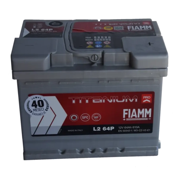 FIAMM akumulator 64Ah 610A desno+
