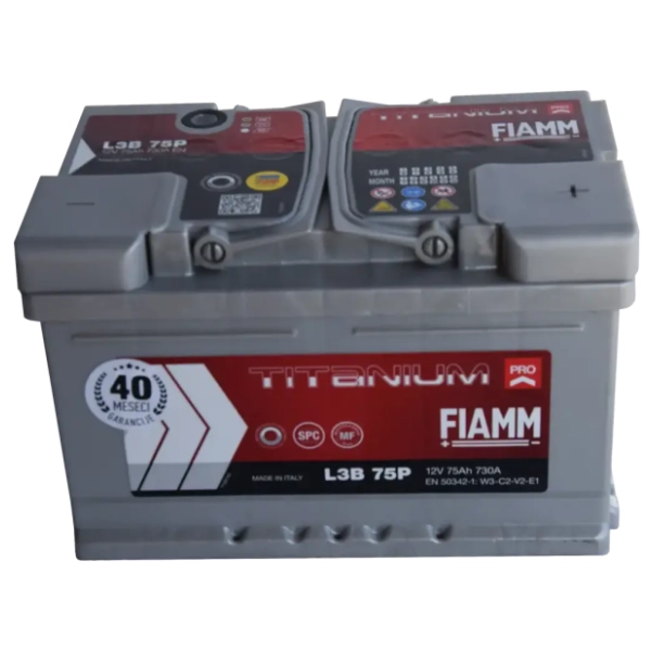 FIAMM akumulator 75Ah 730A desno+
