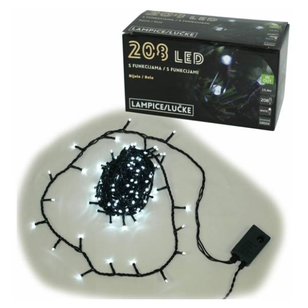 Lampice LED 208L 8 funkcija Denis 52-123000