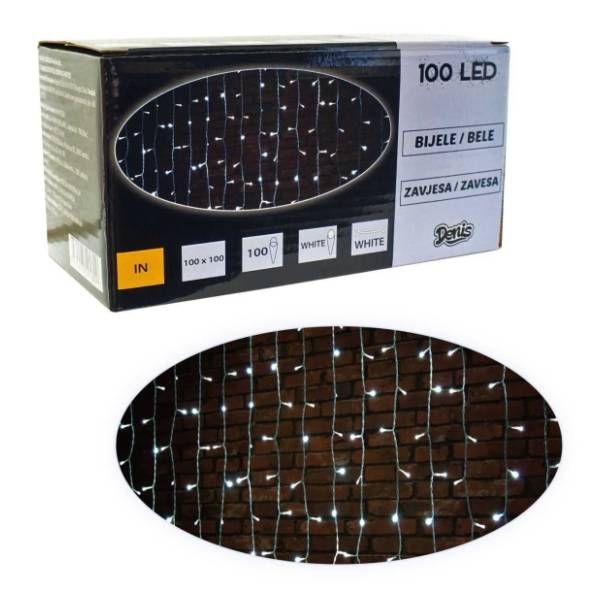Lampice LED zavesa 100kom 52-180000 Denis