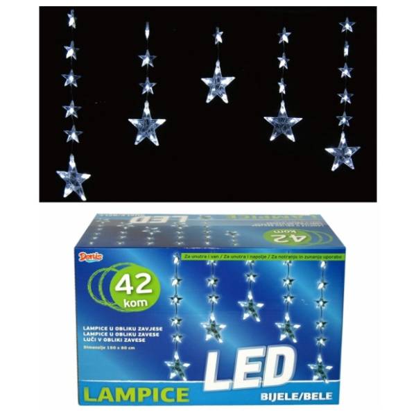 Lampice LED zavesa 42kom Denis 52-183000	