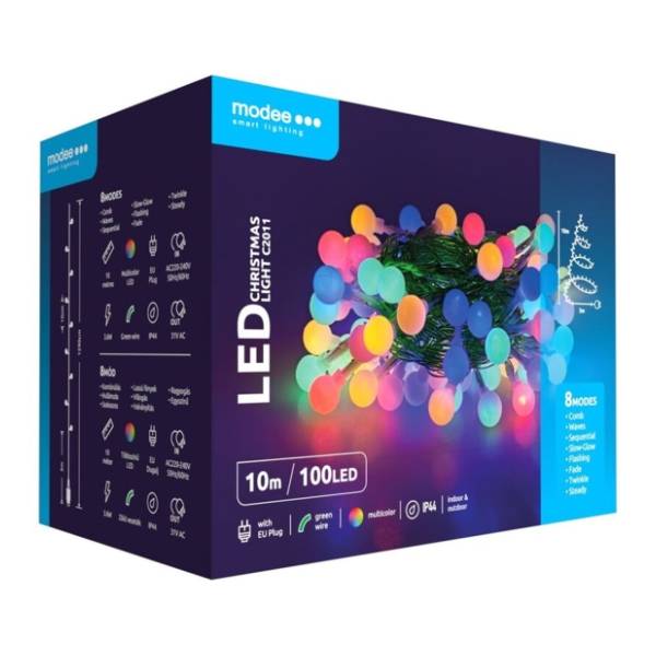 Lampice za jelku sa 100 višebojnih LED dioda Musicman ML-C2011