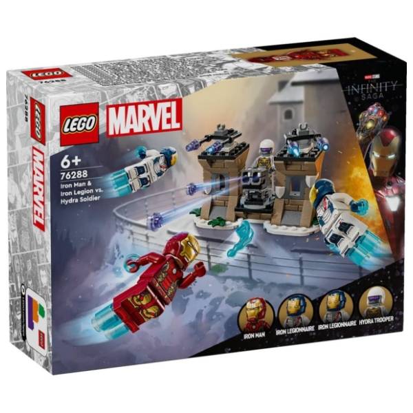 LEGO Marvel Ajronmen i Gvozdena legija protiv Hidra vojnika 76288