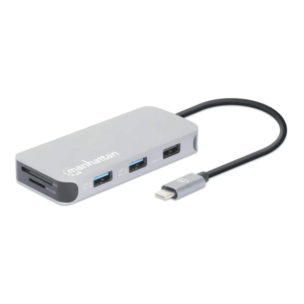 MANHATTAN Docking station 8-in-1 USB-C with Power Delivery 100W (130615)