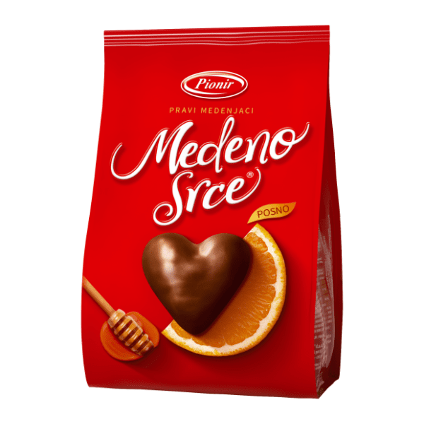 Medenjaci PIONIR Medeno srce pomorandža 150g