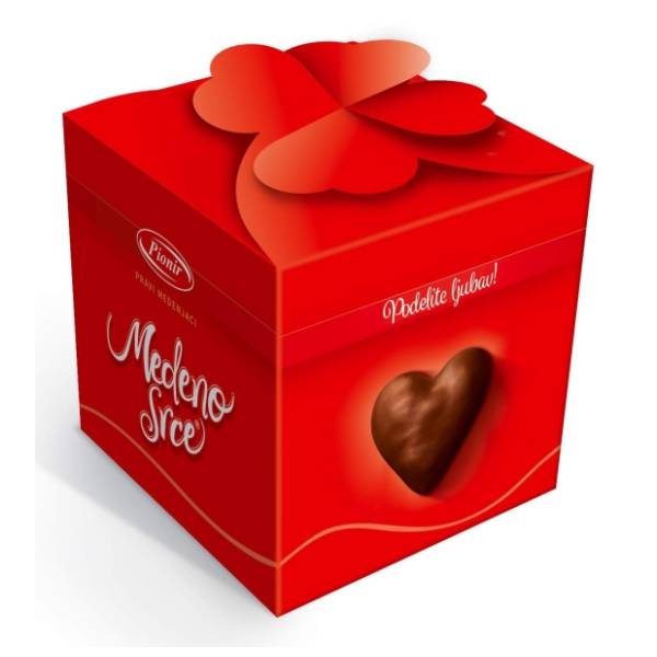 Medeno srce kutija PIONIR 300g
