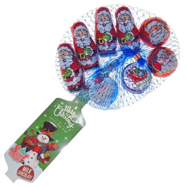 Novogodišnja mreža SWEET CHOICE čokoladne figure 70g