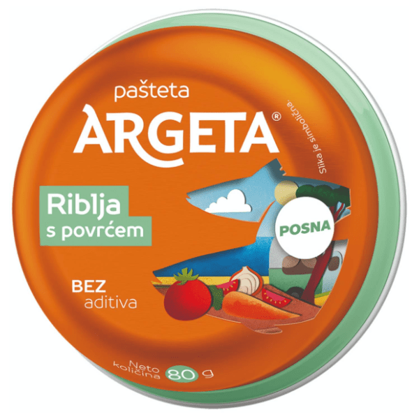 Pašteta ARGETA riblja sa povrćem 80g