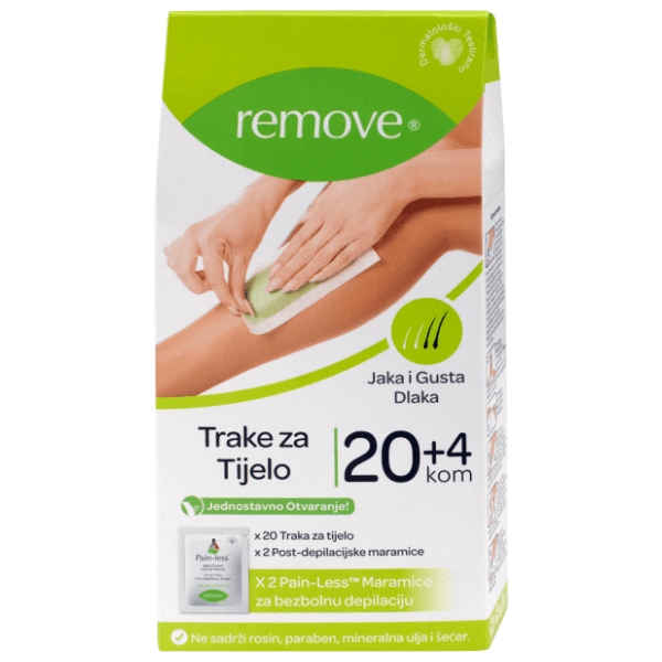 REMOVE depilacione trake za telo 20+4kom