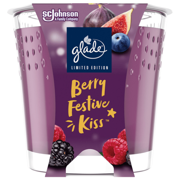 Sveća GLADE berry festive kiss 129g